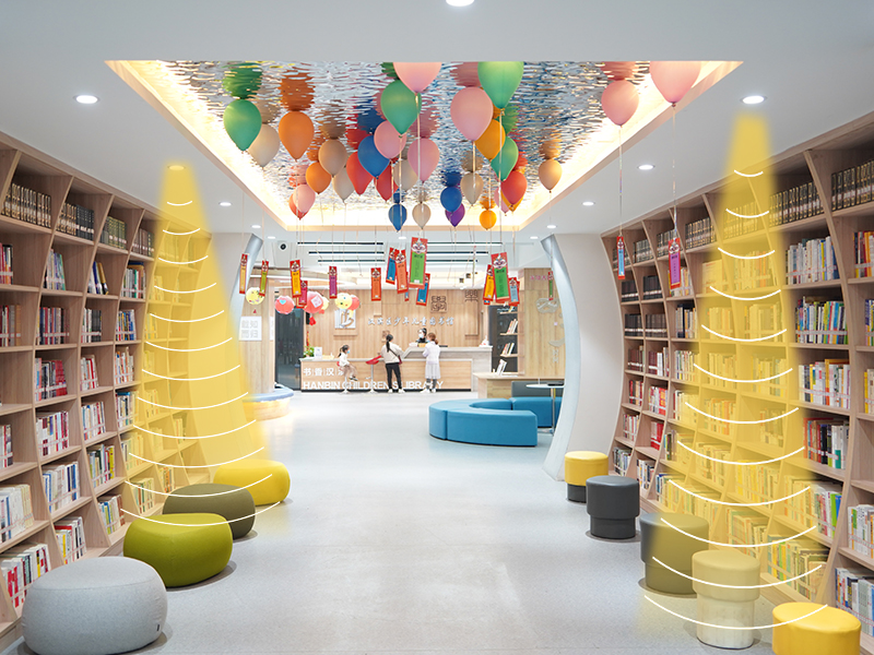 圖書館場景應用定向音箱