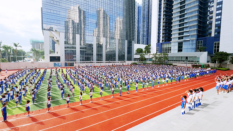 在濱海小學(xué)安裝部署了數(shù)臺(tái)安靜操場(chǎng)系統(tǒng)