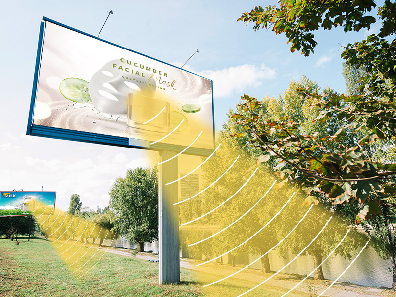 LED屏與定向音響結(jié)合