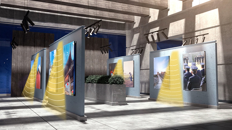 博物館定向音響示意圖